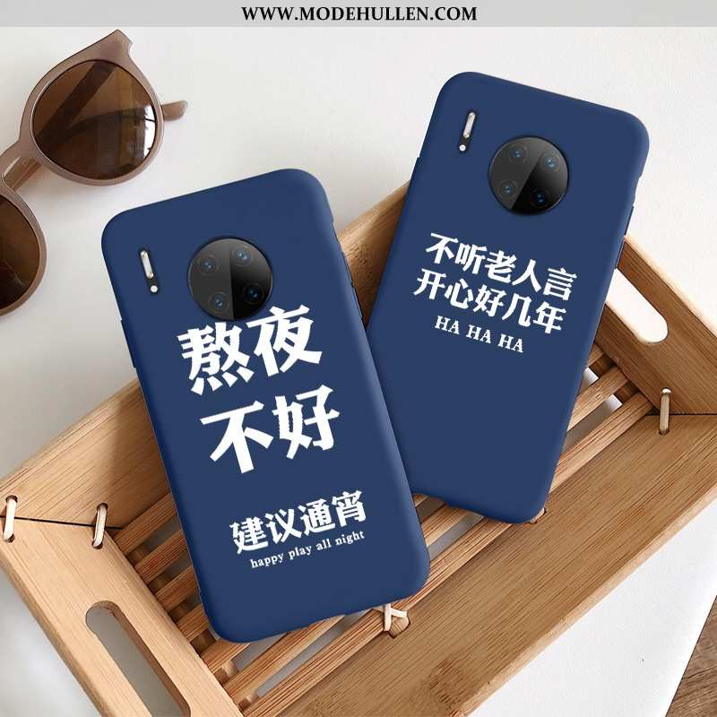 Hülle Huawei Mate 30 Silikon Schutz Case Kreativ Blau Anti-sturz