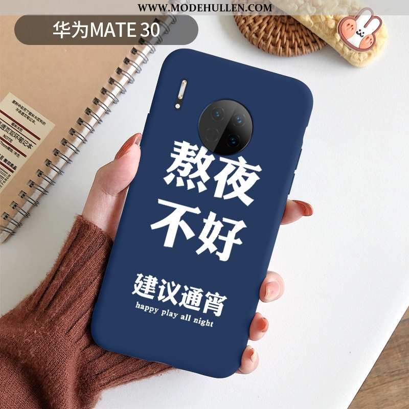 Hülle Huawei Mate 30 Silikon Schutz Case Kreativ Blau Anti-sturz
