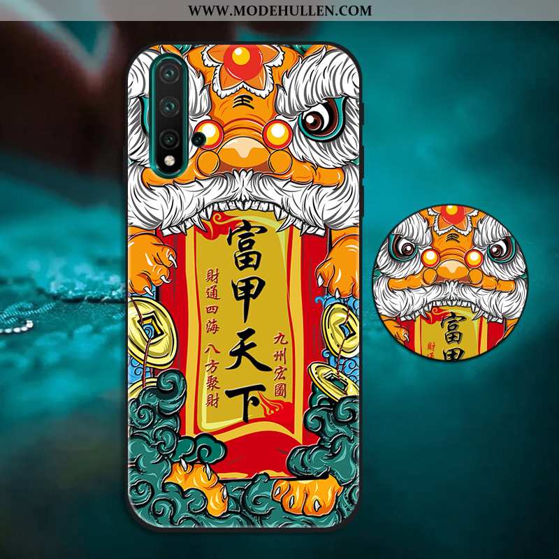 Hülle Huawei Nova 5t Kreativ Trend Chinesische Art Halterung Silikon Case Weiche Bunte