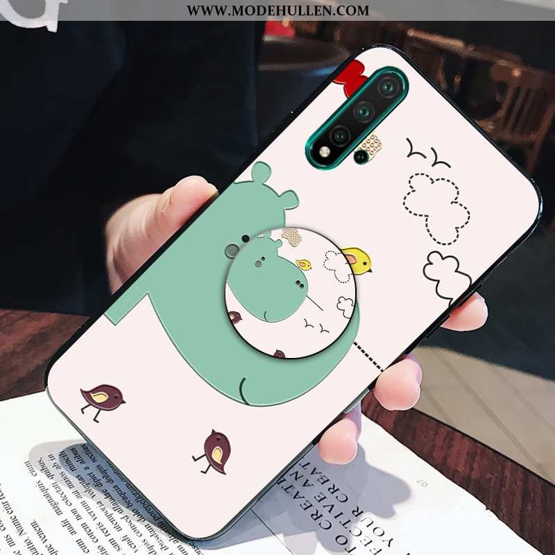 Hülle Huawei Nova 5t Persönlichkeit Kreativ Weiche Handbemalte Rosa Handy Karikatur
