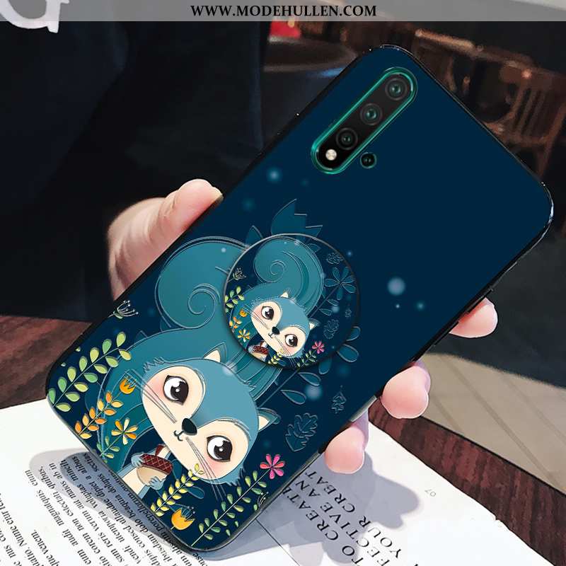 Hülle Huawei Nova 5t Silikon Karikatur Weiche Nette Frisch Mini Grün