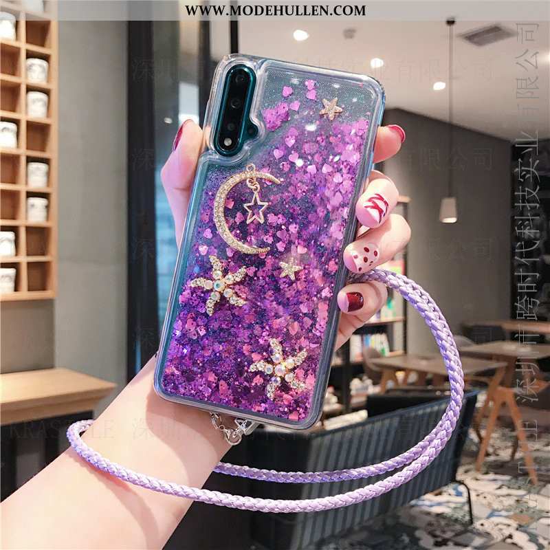 Hülle Huawei Nova 5t Weiche Lila Handy Pulver Case Netto Rot