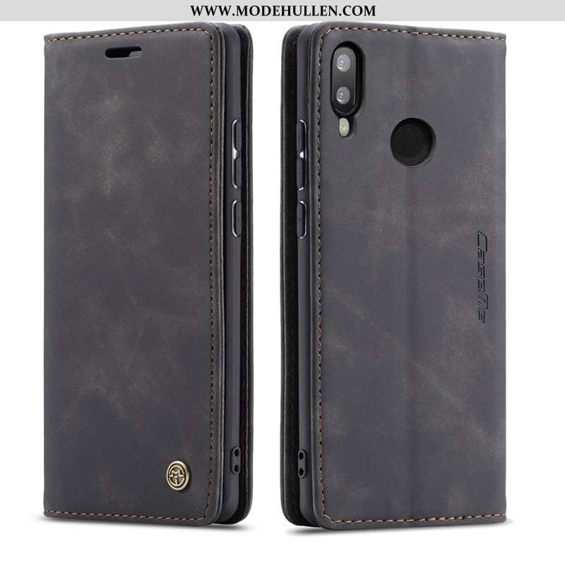 Hülle Huawei P Smart 2020 Lederhülle Khaki Folio Karte Handy 2020