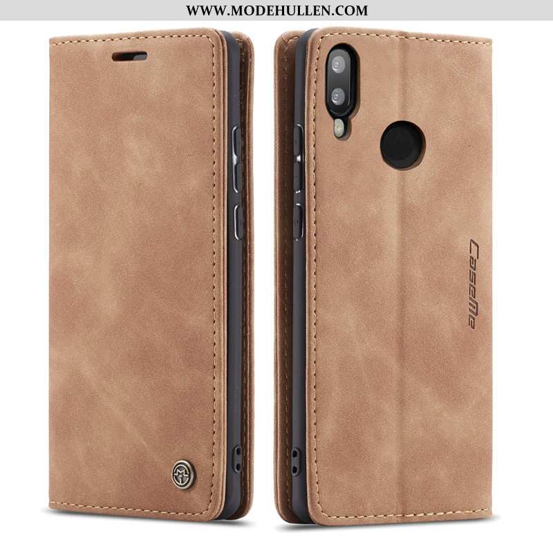 Hülle Huawei P Smart 2020 Lederhülle Khaki Folio Karte Handy 2020