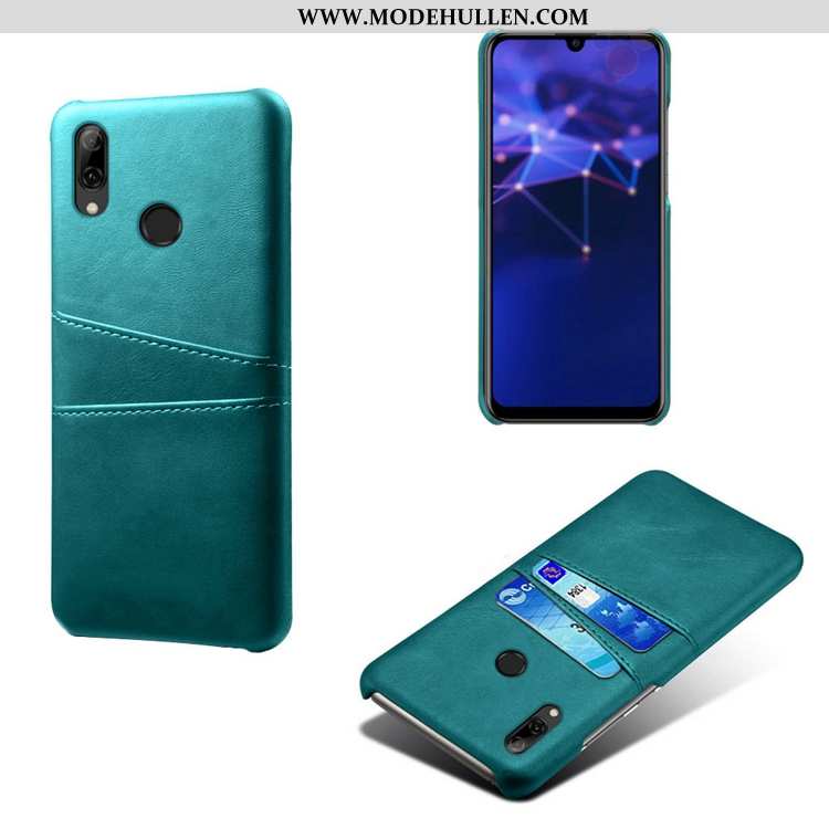 Hülle Huawei P Smart 2020 Muster Leder Kuh Grün Handy 2020