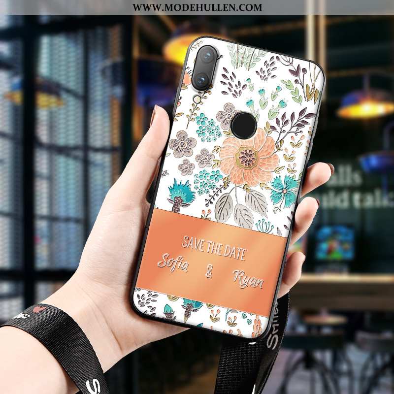 Hülle Huawei P Smart 2020 Schutz Nubuck Alles Inklusive Dreidimensional Blumen Trend Anti-sturz Grün