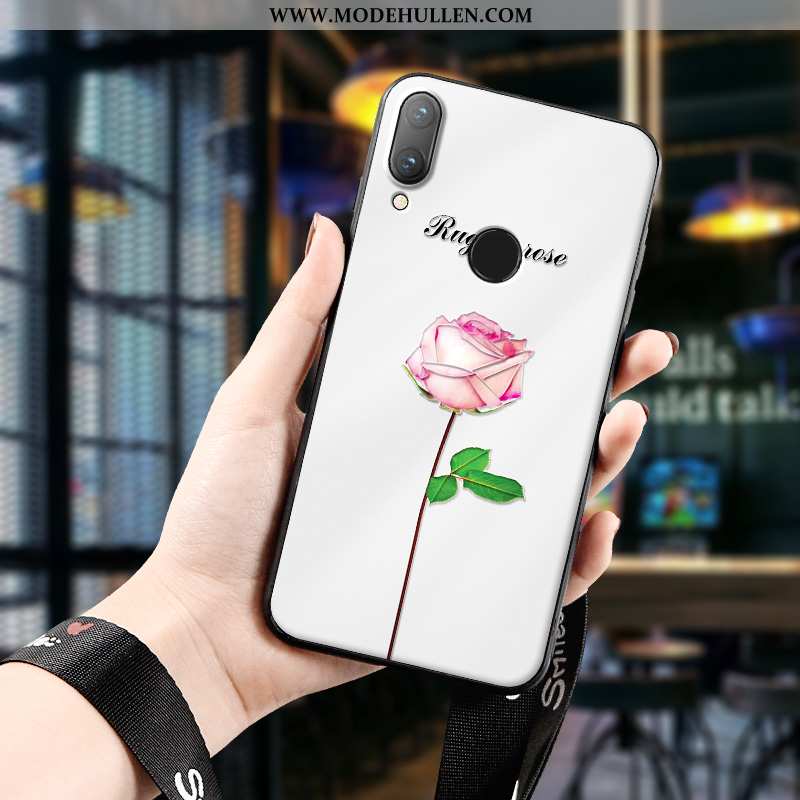 Hülle Huawei P Smart 2020 Super Dünne Case Rot Einfach Neu Dreidimensional Weiße