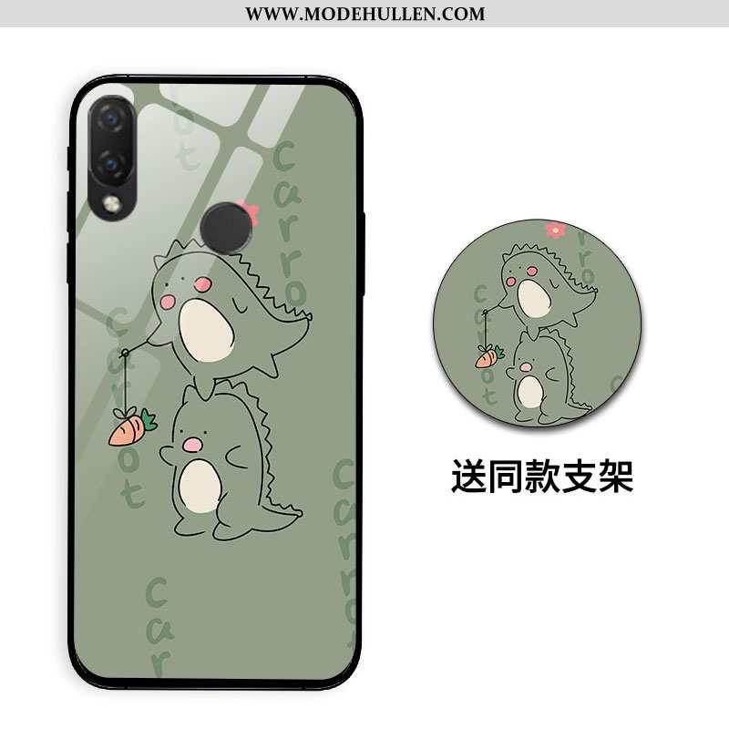 Hülle Huawei P Smart+ Silikon Schutz Grün Schwer Karikatur Spiegel Anti-sturz