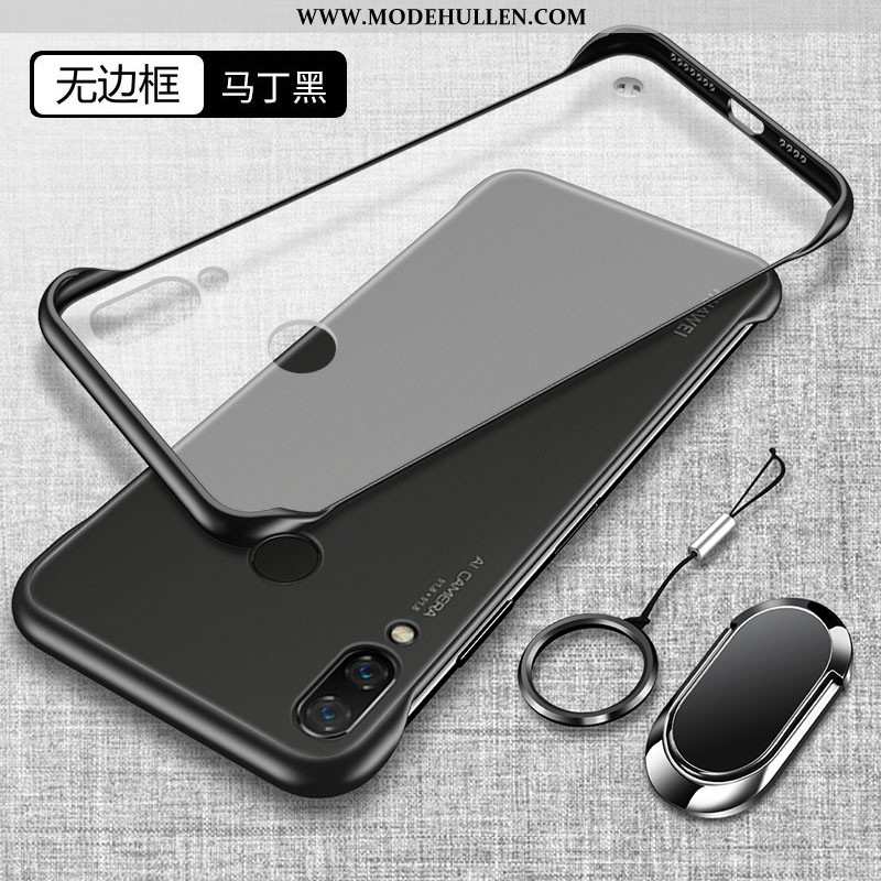 Hülle Huawei P Smart+ Transparent Nubuck Case Einfach Handy Super Rote