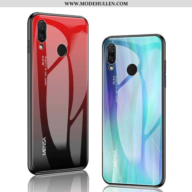 Hülle Huawei P20 Lite Glas Persönlichkeit Trend Spiegel Case Wind Anti-sturz Rote