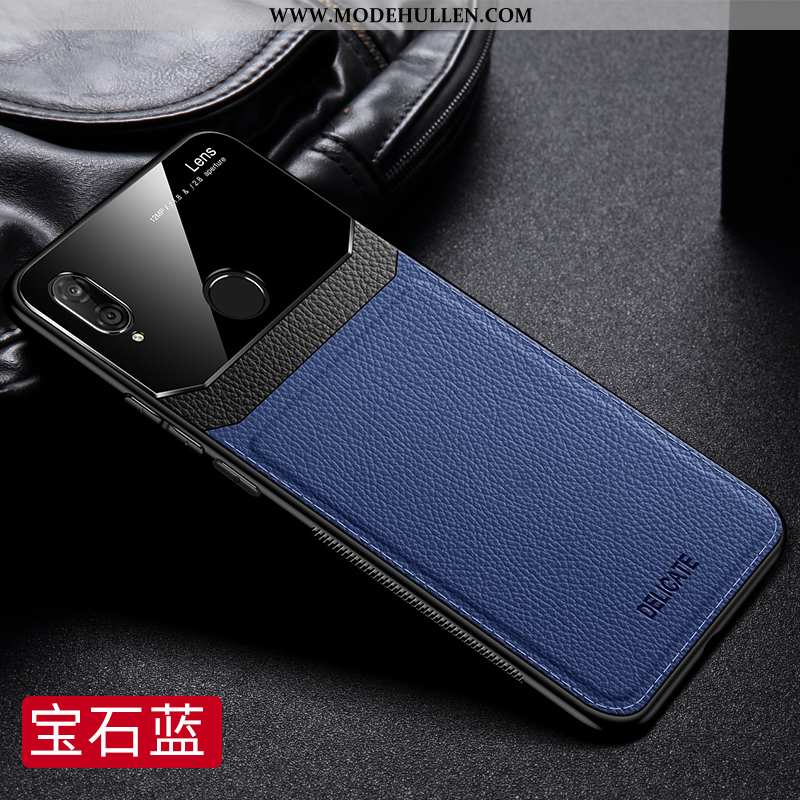 Hülle Huawei P20 Lite Kreativ Leder Super Mesh Anti-sturz Handy Jugend Blau