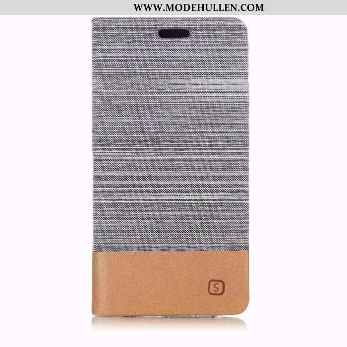 Hülle Huawei P20 Lite Lederhülle Schutz Grau Anti-sturz Case Handy