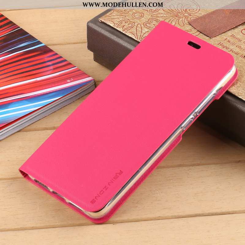 Hülle Huawei P20 Lite Lederhülle Silikon Case Handy Alles Inklusive Rot Anti-sturz Rote