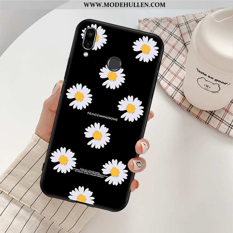 Hülle Huawei P20 Lite Schutz Persönlichkeit Jugend Handy Case Neu Chrysanthemes Schwarz