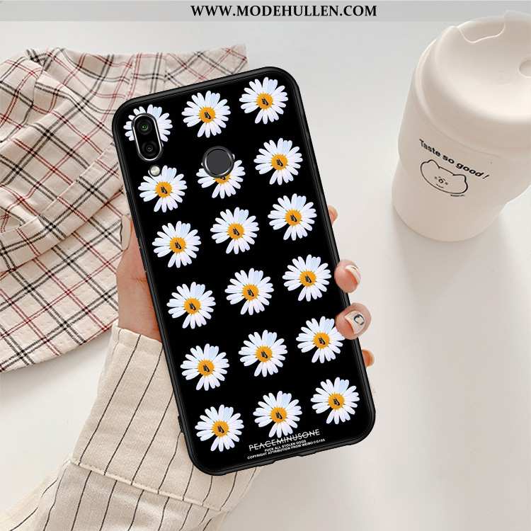 Hülle Huawei P20 Lite Schutz Persönlichkeit Jugend Handy Case Neu Chrysanthemes Schwarz