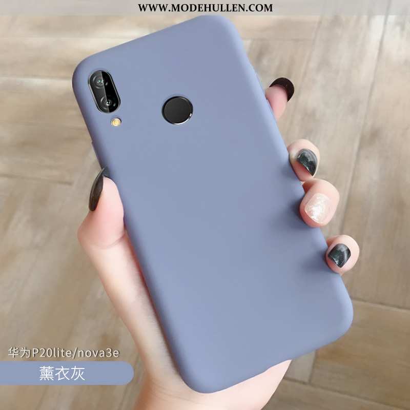 Hülle Huawei P20 Lite Weiche Persönlichkeit Case Schwarz Einfarbig Einfassung Kreativ