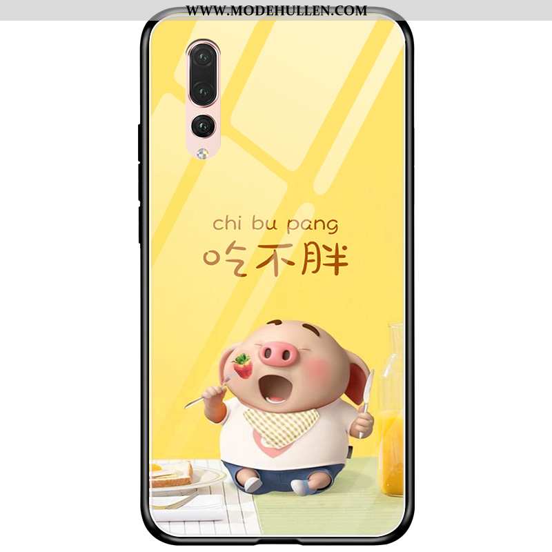 Hülle Huawei P20 Pro Glas Kreativ Case Gelb Schwer Karikatur Gelbe