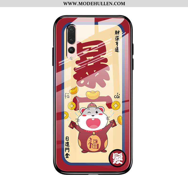 Hülle Huawei P20 Pro Mode Karikatur Neu Trend Ratte Rot Rote