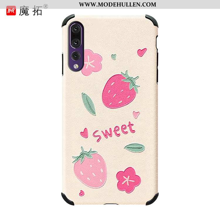 Hülle Huawei P20 Pro Schutz Kreativ Anti-sturz Katzen Handy Case Blau