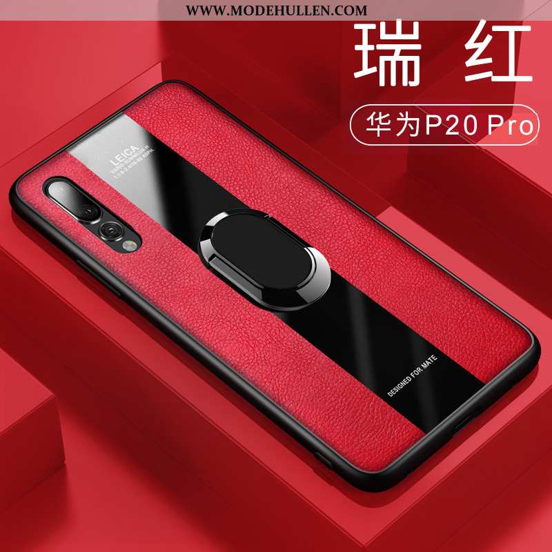 Hülle Huawei P20 Pro Super Dünne Netto Rot Spiegel Silikon Anti-sturz Grün