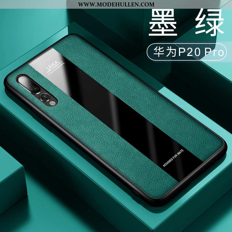Hülle Huawei P20 Pro Super Dünne Netto Rot Spiegel Silikon Anti-sturz Grün