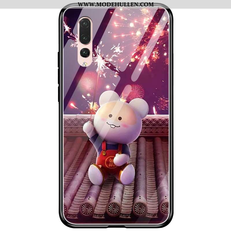 Hülle Huawei P20 Pro Trend Schutz Karikatur Liebhaber Case Alles Inklusive Neu Lila