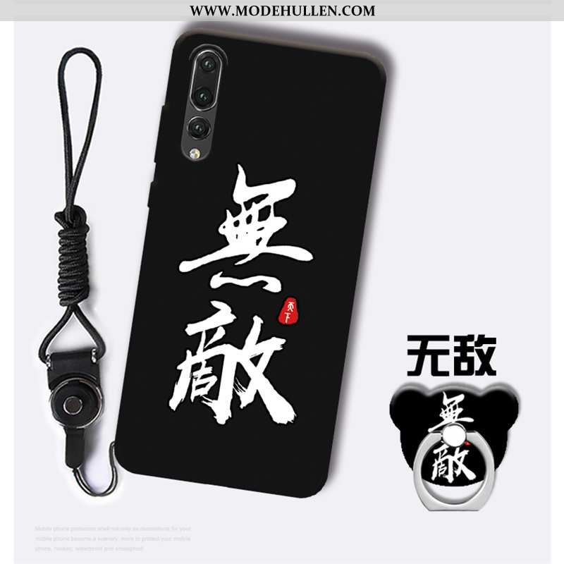 Hülle Huawei P20 Pro Trend Weiche Anti-sturz Einfassung Karikatur Hängende Verzierungen Lila