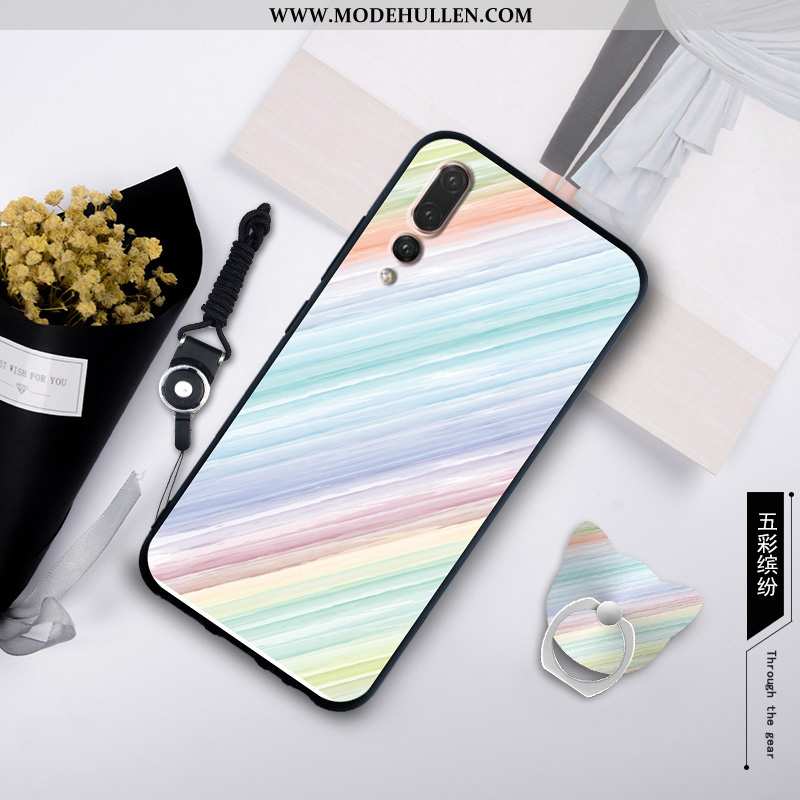 Hülle Huawei P20 Pro Weiche Silikon Weiß Einfach Handy Case Schutz Weiße