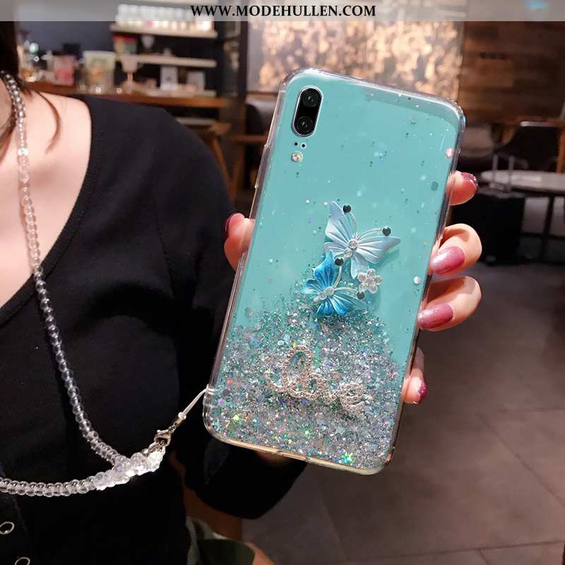 Hülle Huawei P20 Schutz Temperieren Silikonweiche Case Grün