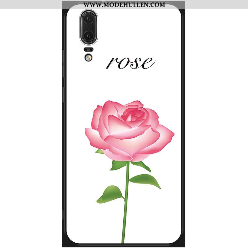 Hülle Huawei P20 Schutz Weiche Rot Case Anti-sturz Handy Rote