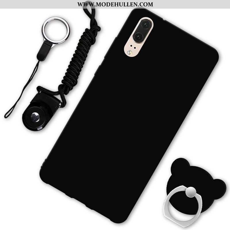 Hülle Huawei P20 Trend Weiche Handy Schwarz Case Schutz