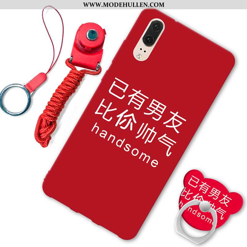 Hülle Huawei P20 Trend Weiche Handy Schwarz Case Schutz