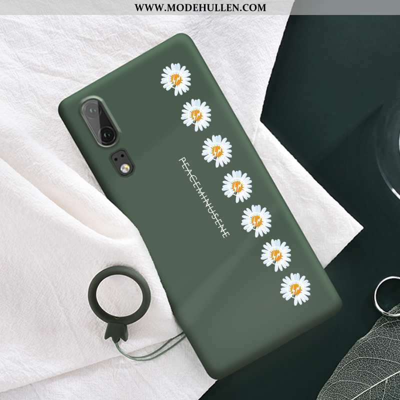 Hülle Huawei P20 Weiche Silikon Handy Trend Neu Case Drache Grün