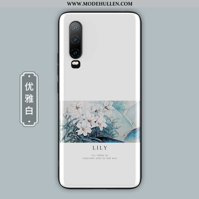 Hülle Huawei P30 Dünne Silikon Alles Inklusive Case Handy Super Schutz Grün