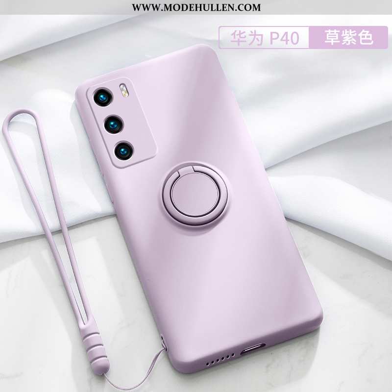 Hülle Huawei P30 Dünne Silikon Trend Nubuck Kreativ Wind Case Rosa