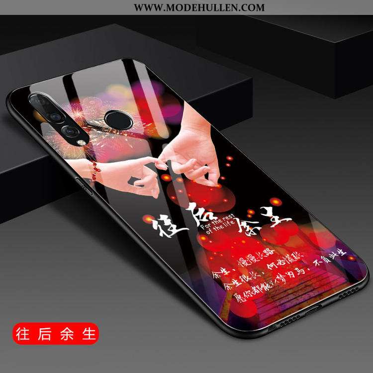 Hülle Huawei P30 Lite Glas Persönlichkeit Rosa Trend Jugend Netto Rot