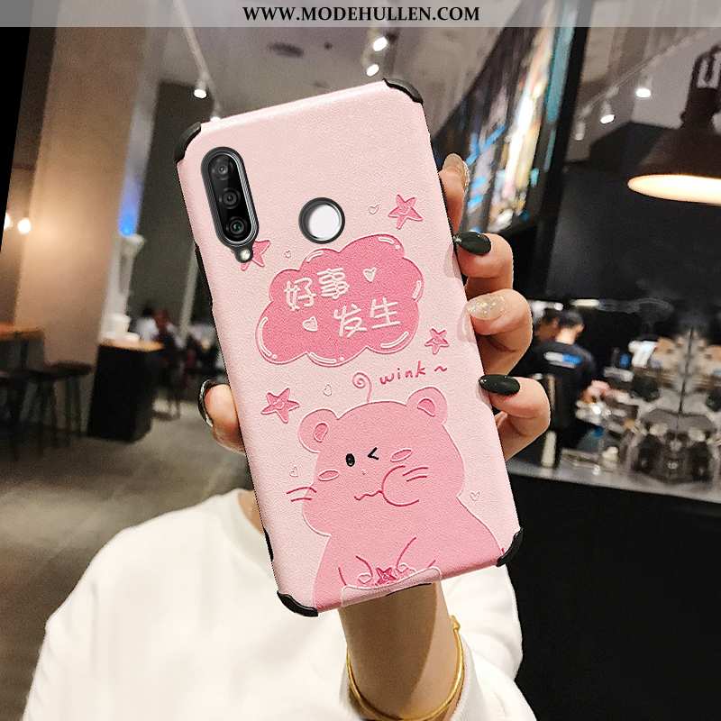 Hülle Huawei P30 Lite Karikatur Nette Anti-sturz Handy Case Neu Grün