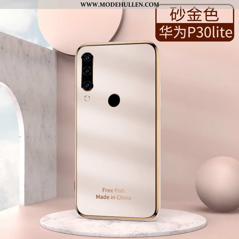 Hülle Huawei P30 Lite Kreativ Trend Licht High-end Einfach Schwer Handy Grau