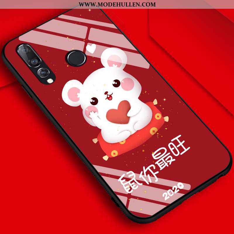 Hülle Huawei P30 Lite Nubuck Persönlichkeit Karikatur Ratte Case Alles Inklusive Neu Rote