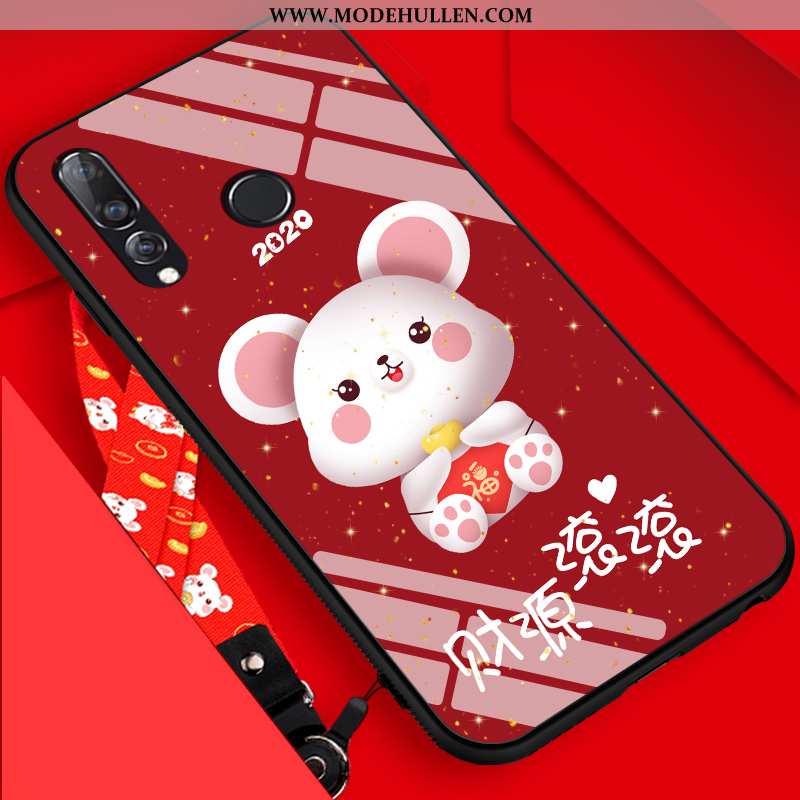 Hülle Huawei P30 Lite Nubuck Persönlichkeit Karikatur Ratte Case Alles Inklusive Neu Rote