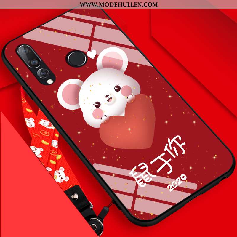 Hülle Huawei P30 Lite Nubuck Persönlichkeit Karikatur Ratte Case Alles Inklusive Neu Rote