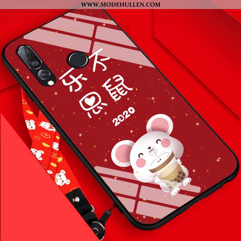 Hülle Huawei P30 Lite Nubuck Persönlichkeit Karikatur Ratte Case Alles Inklusive Neu Rote