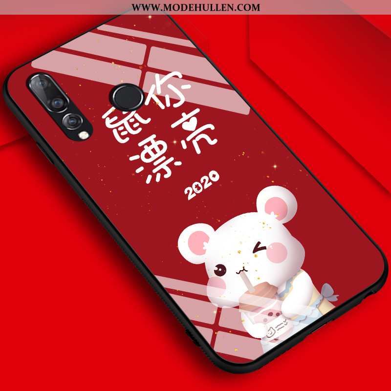 Hülle Huawei P30 Lite Nubuck Persönlichkeit Karikatur Ratte Case Alles Inklusive Neu Rote