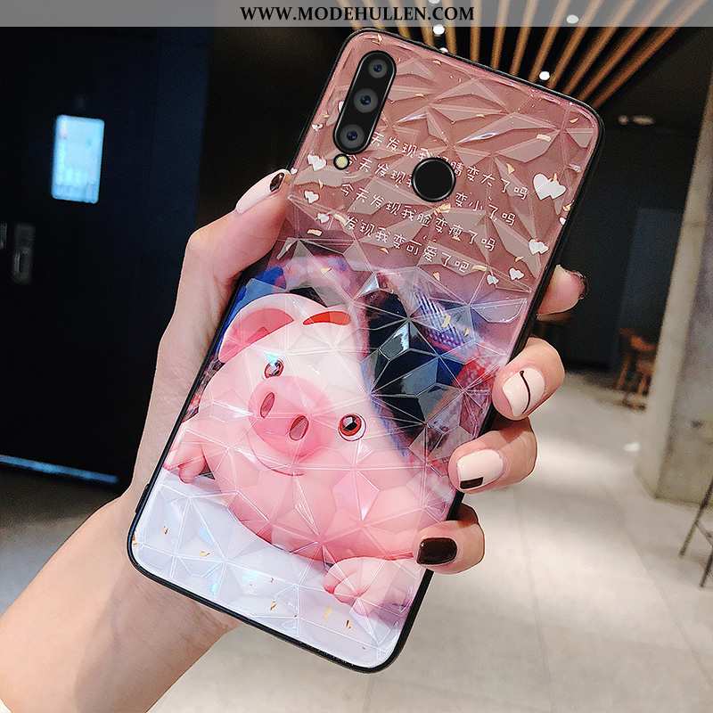 Hülle Huawei P30 Lite Trend Schutz Netto Rot Liebhaber Muster Handy Einfassung Burgund