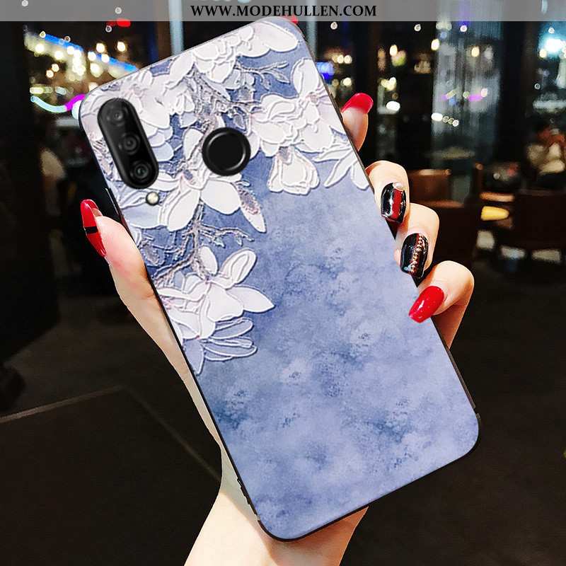 Hülle Huawei P30 Lite Weiche Silikon Handy Schutz Rosa Einfassung Case