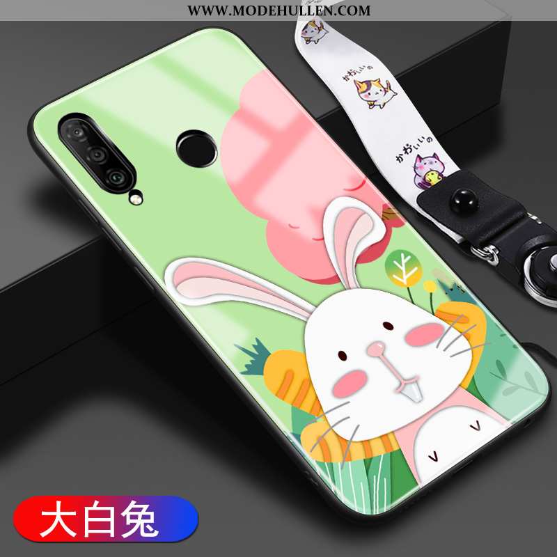 Hülle Huawei P30 Lite Xl Karikatur Trend Schwer Case Handy Glas Gelbe