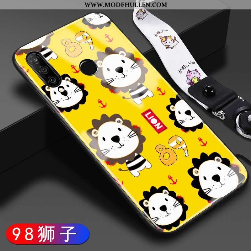 Hülle Huawei P30 Lite Xl Karikatur Trend Schwer Case Handy Glas Gelbe