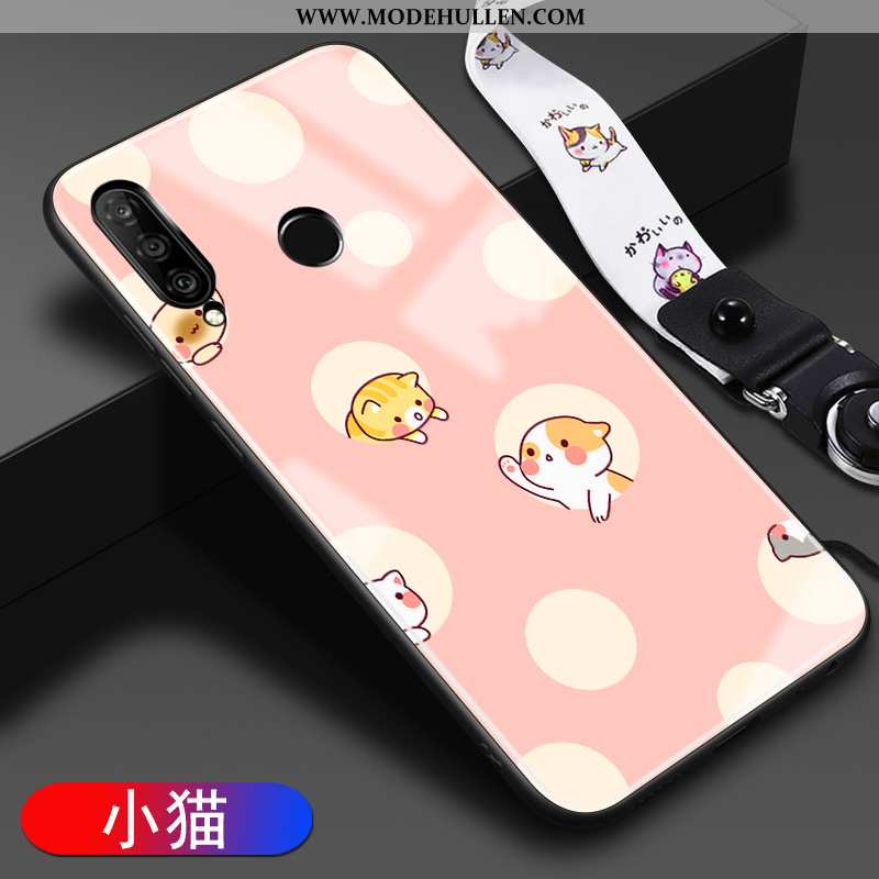 Hülle Huawei P30 Lite Xl Karikatur Trend Schwer Case Handy Glas Gelbe