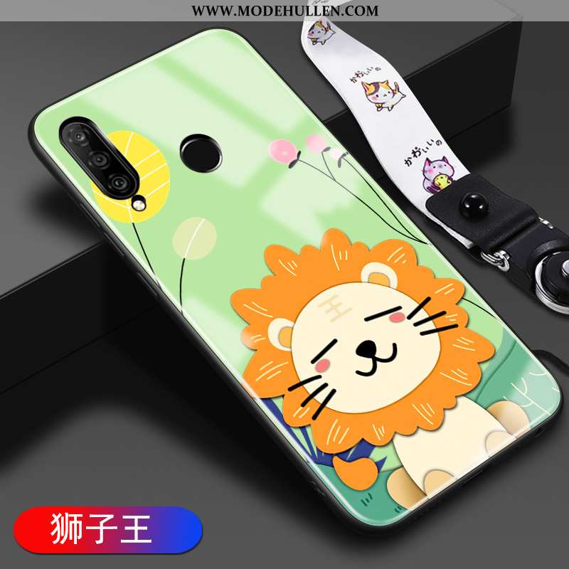 Hülle Huawei P30 Lite Xl Karikatur Trend Schwer Case Handy Glas Gelbe