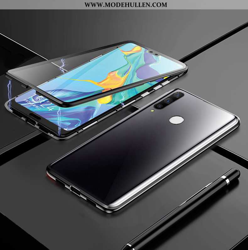 Hülle Huawei P30 Lite Xl Super Dünne Case Schwarz Schutz Einfassung Doppelseitig